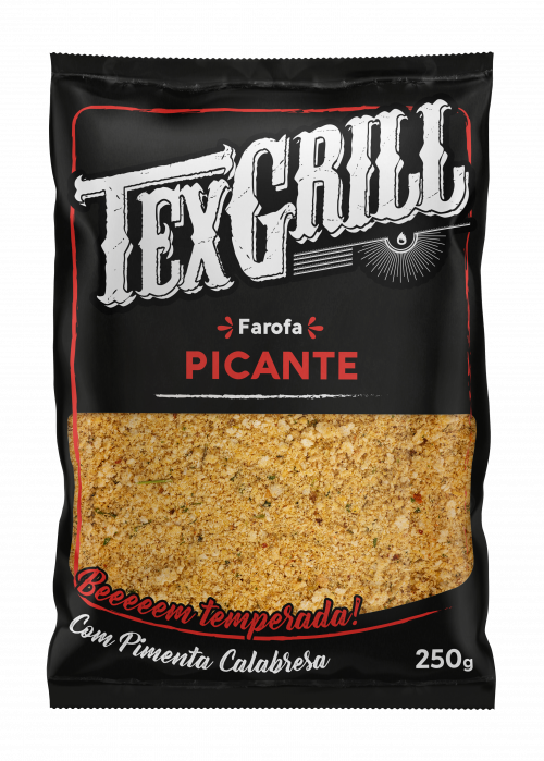 Farofa Temperada Tradicional Picante Texgrill — Pacote 250 g