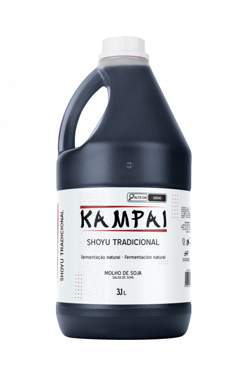 Molho Shoyu Tradicional Kampai — Galão 3,1 L