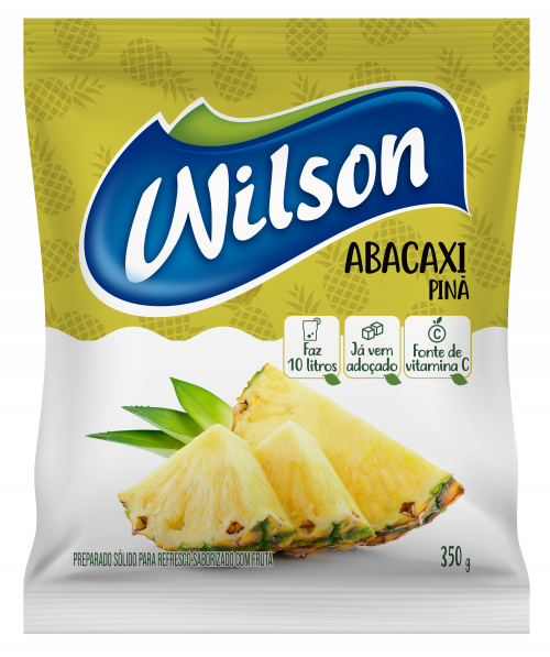 Refresco em Pó Abacaxi Wilson — Caixa 350 g