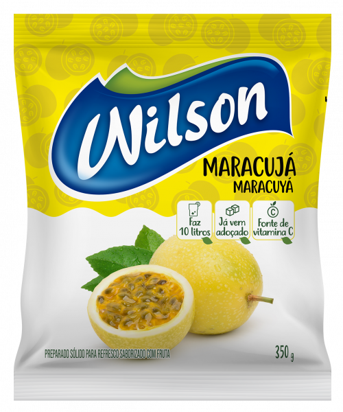 Refresco em Pó Maracujá Wilson — Caixa 350 g